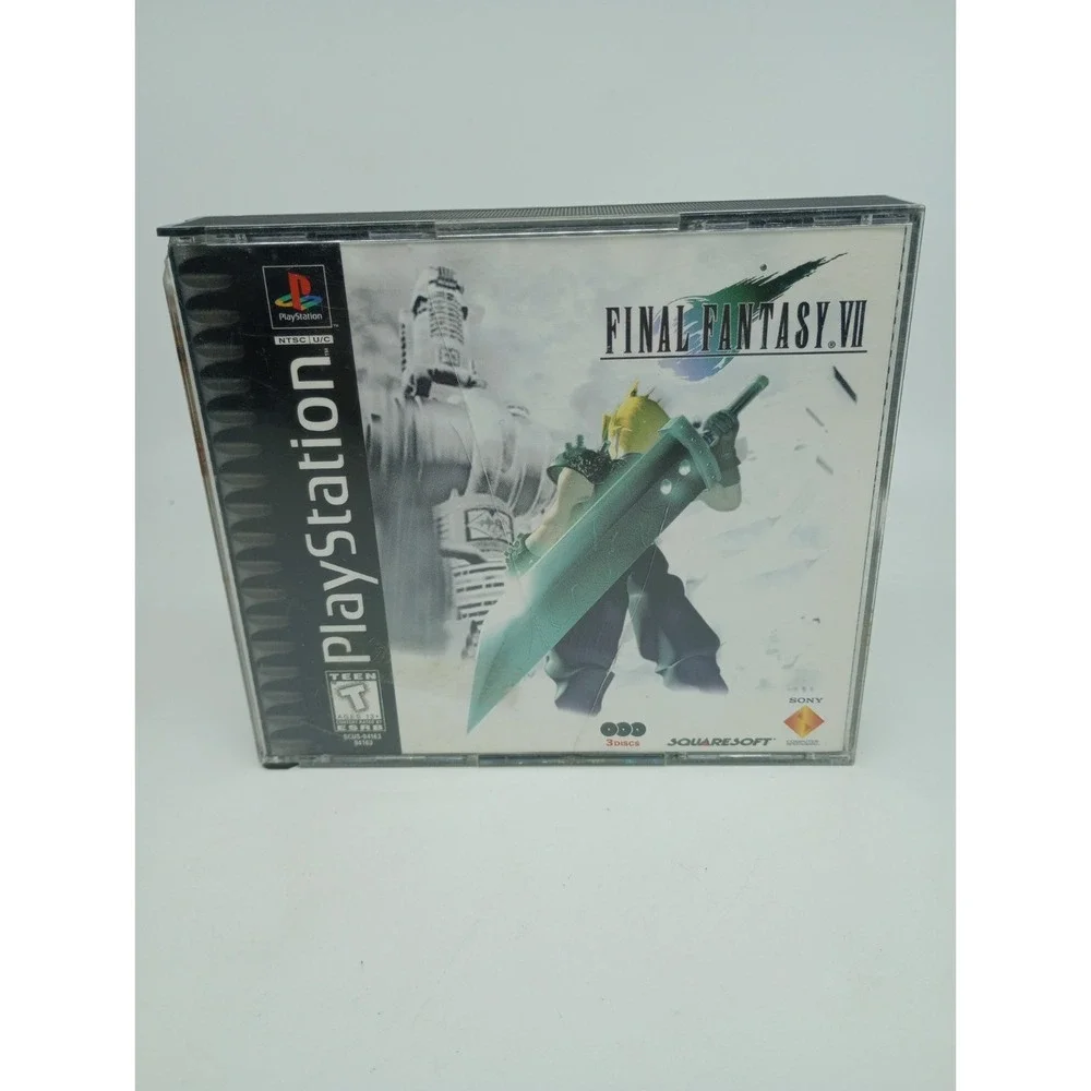 Final Fantasy 7, 8, 9, 10 & 11 Online PS1 PS2 All Black Label Great Condition